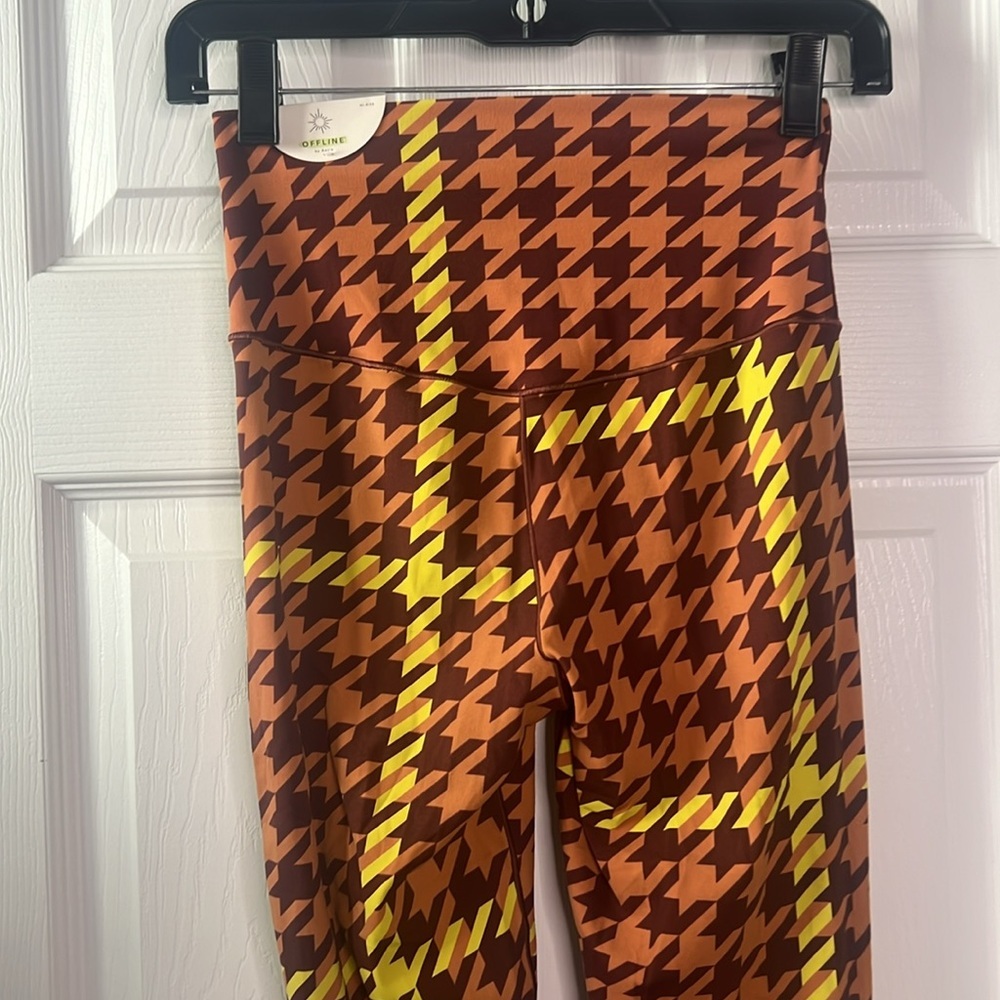 NWT Offline by Aerie Real Me Xtra 7/8 Legging in Houndstooth Print - Picture 10 of 11